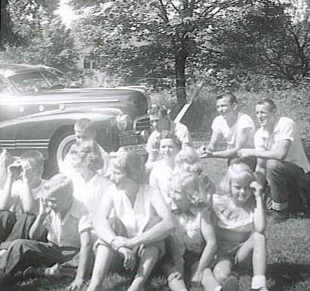 connie jerry and carl with Mable and kids